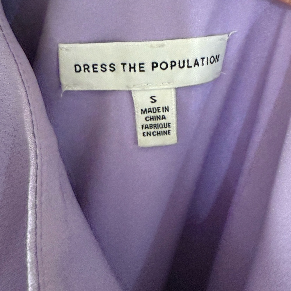 Dress the Population Lilac One-Shoulder Jumpsuit - Picture 2 of 4